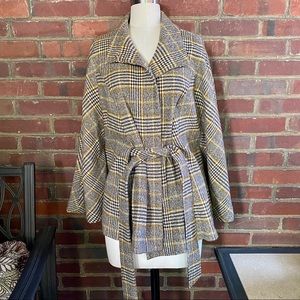 New York & Company Plaid Coat